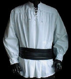 Medieval Pirate Shirt (Black,White) - 1327