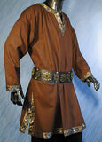 1450 - Long Sleeve Medieval Tunic (black, red, green)