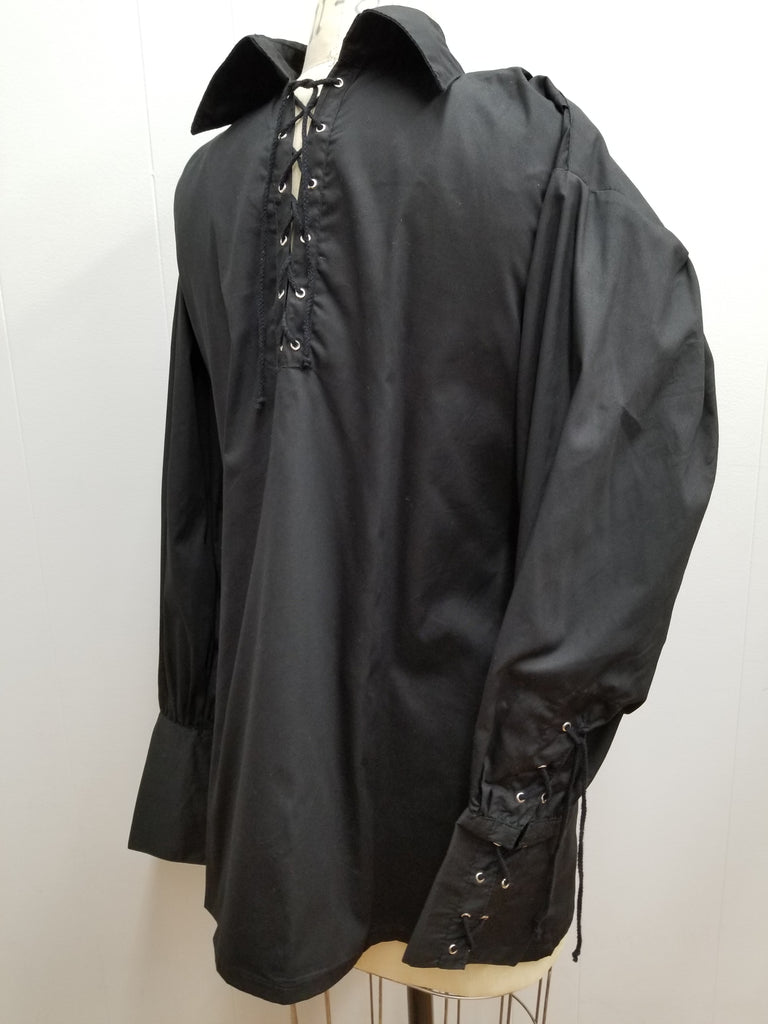 Medieval Pirate V-Neck Shirt (black) - 895