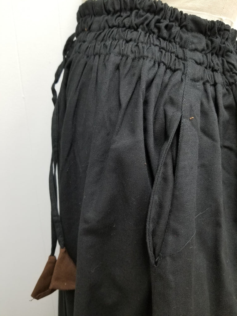 Ruffled Hem Skirt (Red, Green, Brown) - 7064