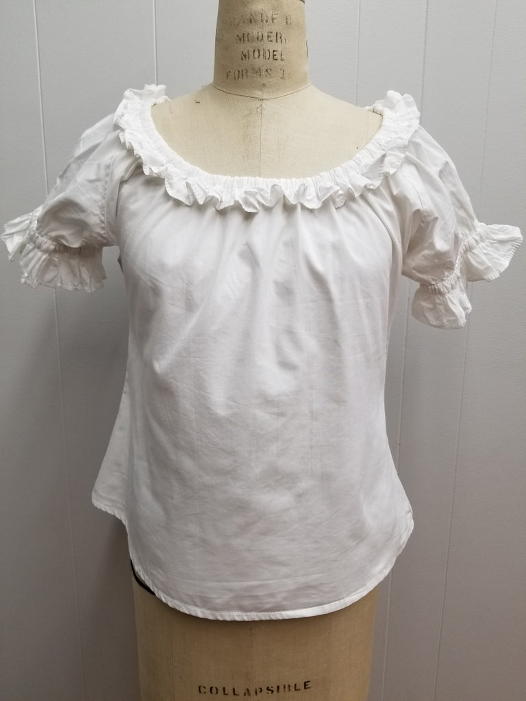 Medieval Short-sleeve Blouse (White) - 1265