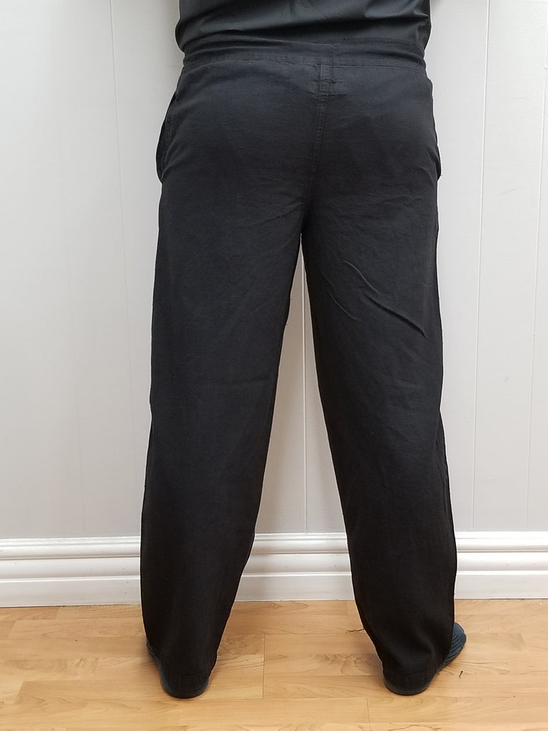 Pull-string Pants Trousers (Black, Brown) - 4530