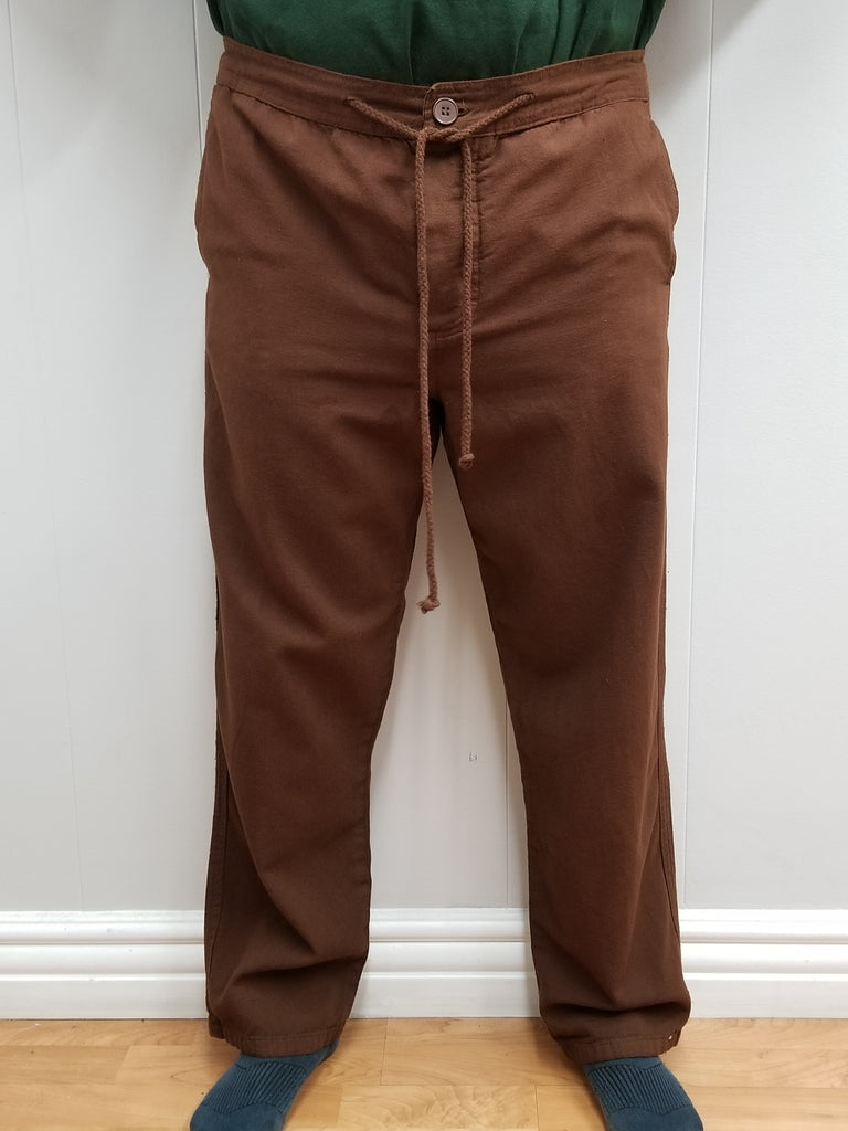 Pull-string Pants Trousers (Black, Brown) - 4530