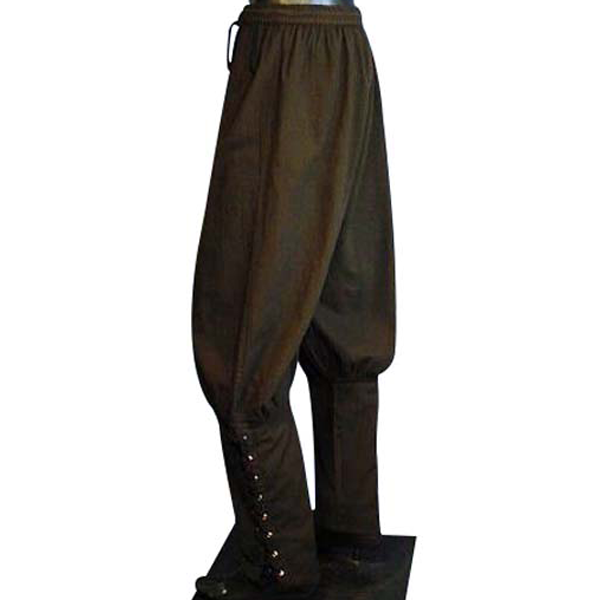 Viking Pirate Pants Trousers (Black, Brown) - 4575