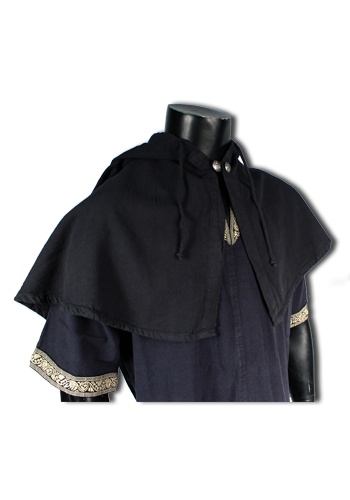 Medieval Long Tailed Hood (Red, Brown, Black) - 5001