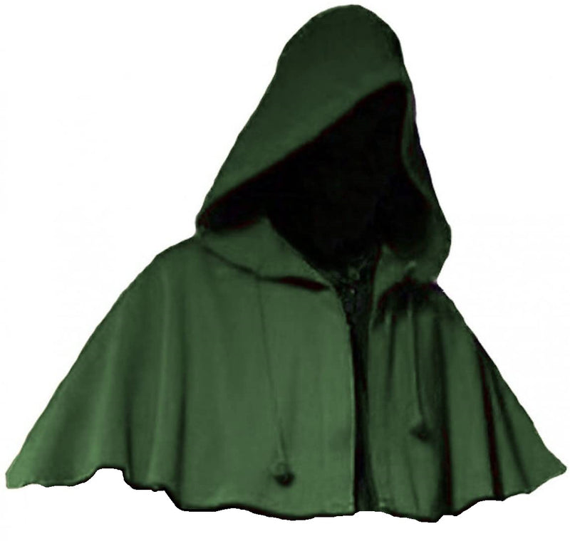 Medieval Hooded Cowl (Black, Brown, Red) - 5002