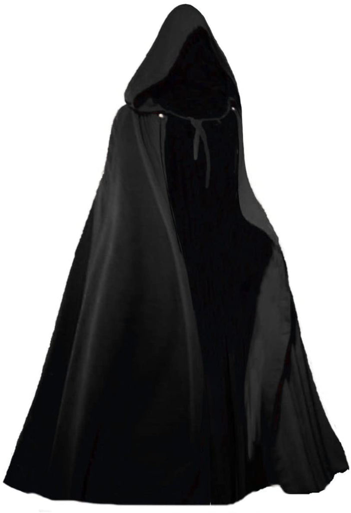 Medieval Hooded Cloak/Cape (Blue,Green,Black,Red,Brown) - 5003
