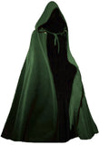 Medieval Hooded Cloak/Cape (Blue,Green,Black,Red,Brown) - 5003