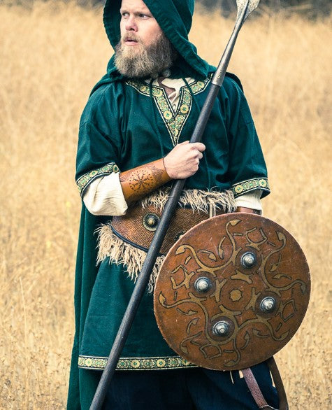 Short-Sleeve Medieval Battle Tunic (Black, Red, Green) - 1460