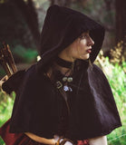 Medieval Hooded Cowl (Black, Brown, Red) - 5002