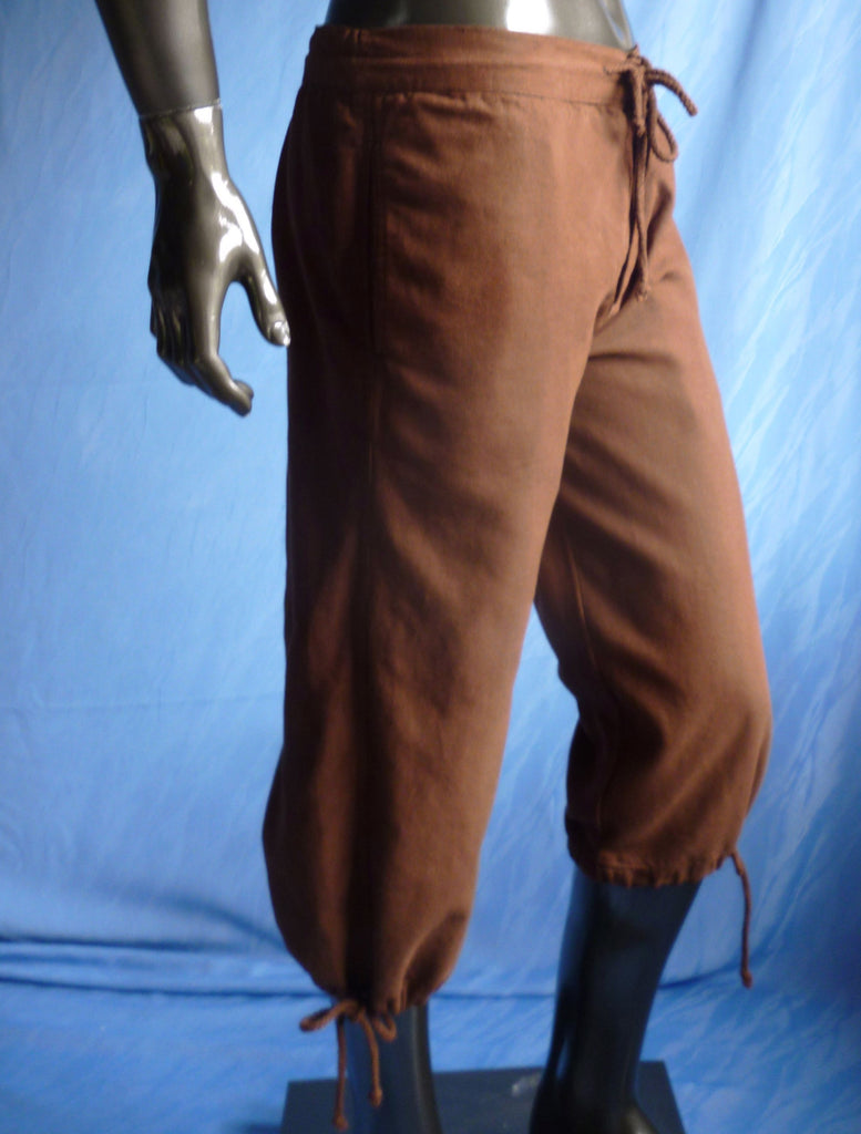 Short Medieval Trousers Pants (Black,Brown) - 4535