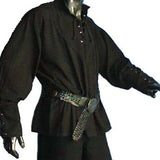 Medieval Long-Sleeve Pirate Shirt (Red, Green,Natural,Brown, Black) - 1605