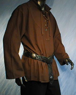 Medieval Laced Shirt (Black, Brown, Natural, Red, Green) - 1606