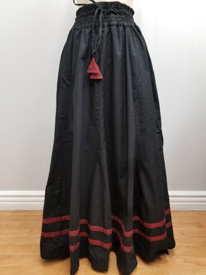 Medieval Skirt with Fringe Stripes - 7300