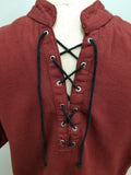 Medieval Short-Sleeve Pirate Shirt (Black, Natural, Red, Green) - 1330