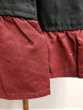 Ruffled Hem Skirt (Red, Green, Brown) - 7064