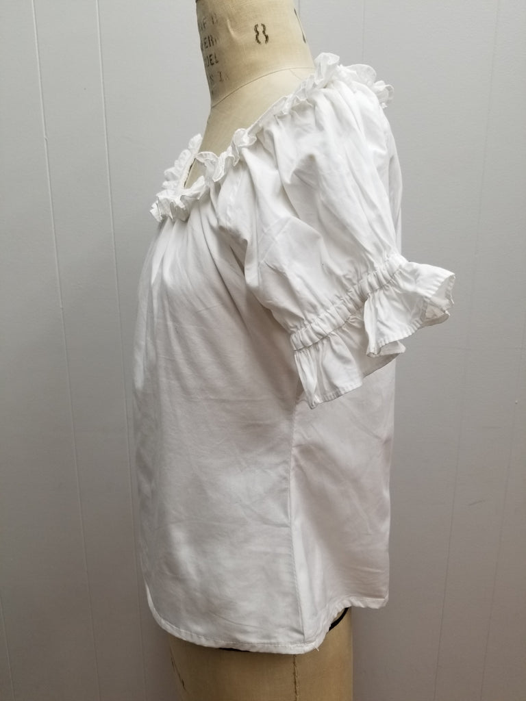Medieval Short-sleeve Blouse (White) - 1265