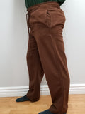 Pull-string Pants Trousers (Black, Brown) - 4530