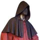 Medieval Hooded Cowl (Black, Brown, Red) - 5002