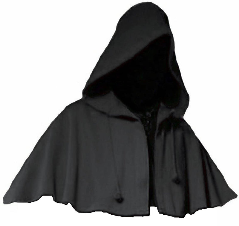 Medieval Hooded Cowl (Black, Brown, Red) - 5002