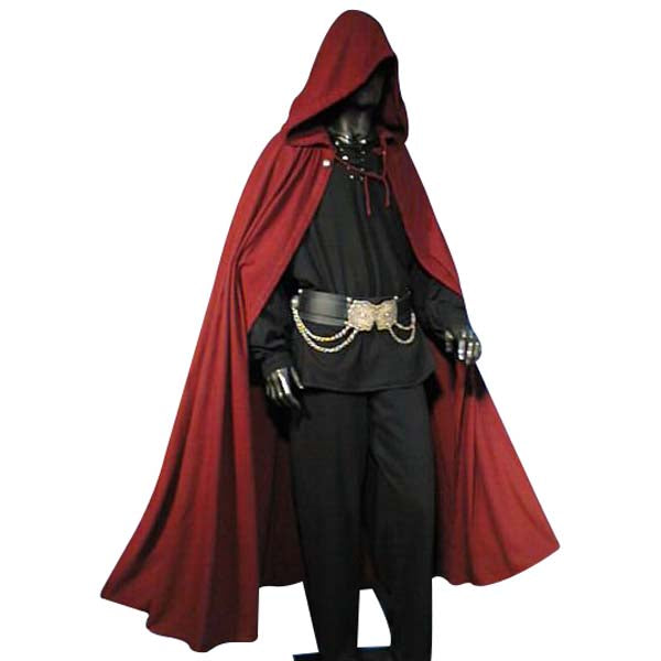 Medieval Hooded Cloak/Cape (Blue,Green,Black,Red,Brown) - 5003 –  Inter-Moden California
